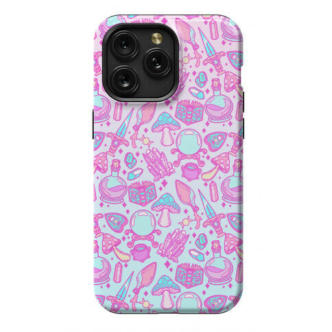 Pastel Goth Witch Pattern Phone Case